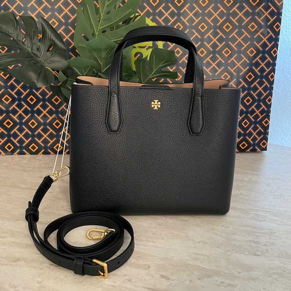 New , tory burch black small tote bag - Picture 9 of 13